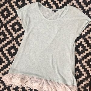 Tunic with lace bottom